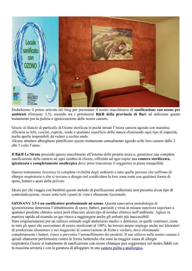 Cellamare Le Sirene Bed And Breakfast מראה חיצוני תמונה